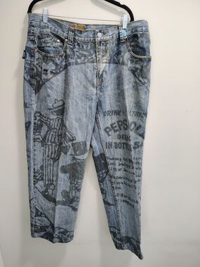Pepsi Graphic Light Blue Denim Jeans